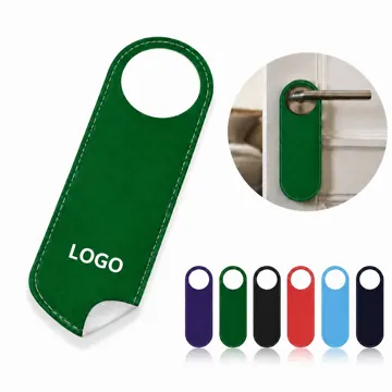 Customizable PU Leather Door Hangers with Personalized Text
