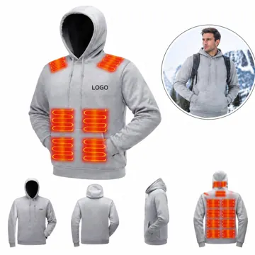17-Zone Heated Hoodie - Rechargeable Adjustable Warmth