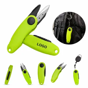 Foldable Fishing Scissors with Stainless Steel Blades