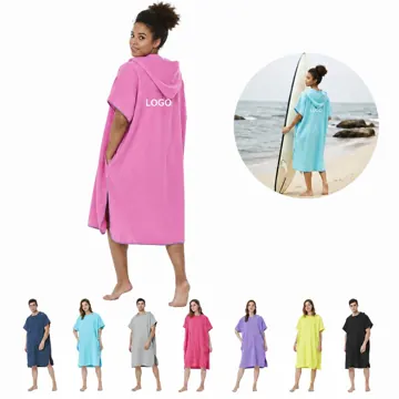 Unisex Quick-Dry Microfiber Bathrobe with Hood
