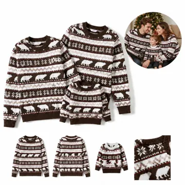 Custom Family Christmas Sweaters Matching Set