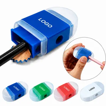 Portable Pencil Sharpener with Built-in Eraser