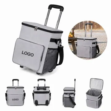 35L Insulated Wheeled Trolley Bag for Cold Storage & Easy