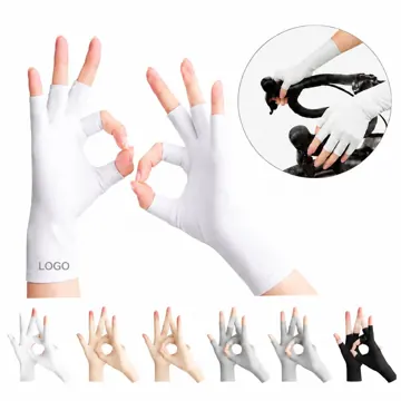 Women's UPF Breathable Fingerless Sun Gloves for Driving