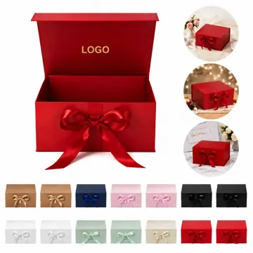 Magnetic Collapsible Gift Box 11x11x5.1 Inch Square