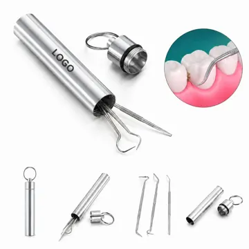 Stainless Steel 3-Piece Dental Cleaning Set for Plaque