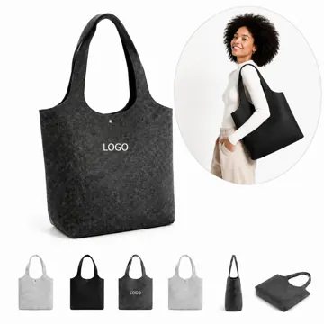 Eco-Friendly Felt Tote Bag with Reinforced Handles