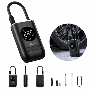 Cordless Tire Inflator with Gauge, Portable Auto Air Pump