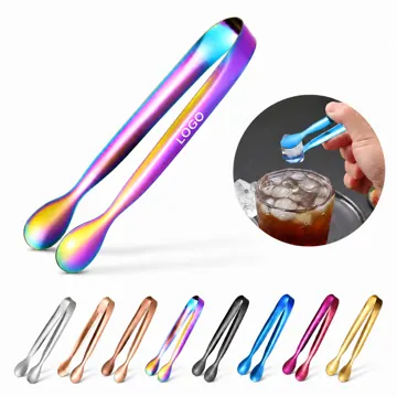 304 Stainless Steel Ice Tongs with Secure Grip