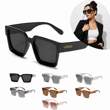 Retro Square Sunglasses UV400 Protection for Women Men