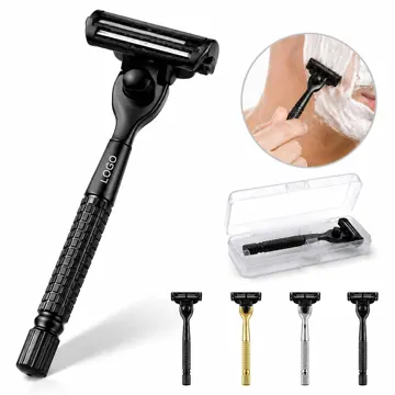 Durable Metal Safety Razor with Replaceable Single-Edge