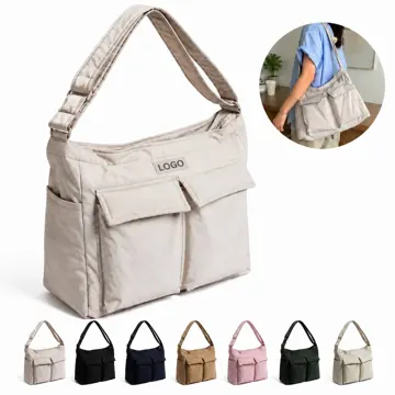 Lightweight Nylon Crossbody Bag with Large Capacity