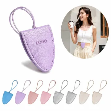 Magnetic PU Lychee Texture Glasses Lanyard Holder