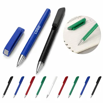 Black Twist Pen with Smooth Refillable Twist Action