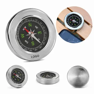 Portable Stainless Steel Compass for Hiking & Outdoor