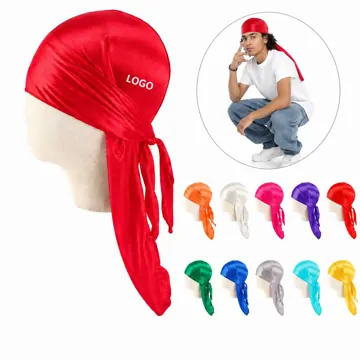 Kids Silk Satin Long Tail Durag for Wave Care