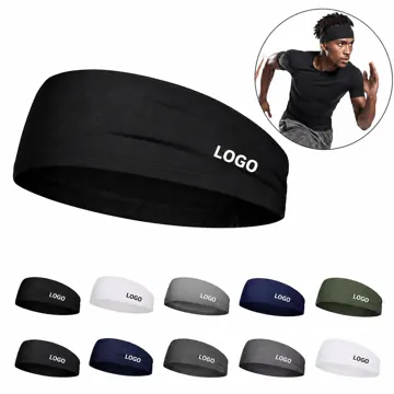 Sweat-Wicking Sports Headband for Running, Yoga & Gym