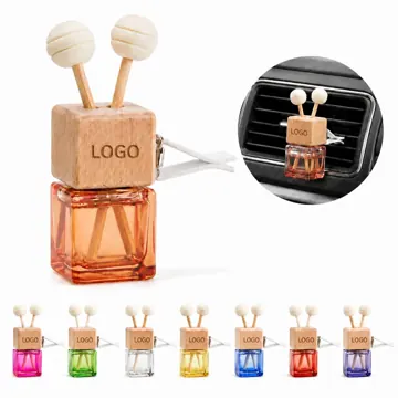 Wood Cap Empty Diffuser Bottle Car Essential Oil Refillable