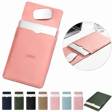 13.3 Inch PU Leather Laptop Sleeve with Soft Lining