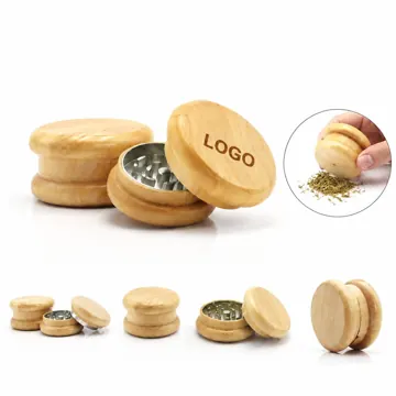 Wooden Cigarette Tobacco Grinder Handcrafted Manual Spice