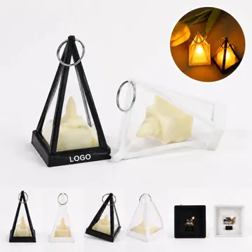 Triangular LED Hanging Candle Light with Flickering Flame