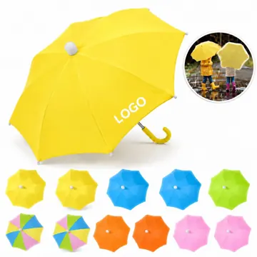 Kids' Reflective Auto Umbrella with Storage Sleeve
