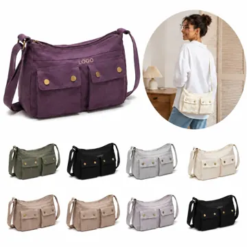 Lightweight Water-Resistant Nylon Crossbody Bag