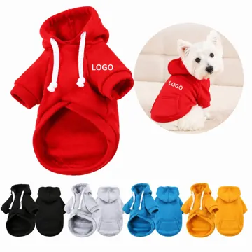 Fleece Pet Hoodie with Pocket for Dogs