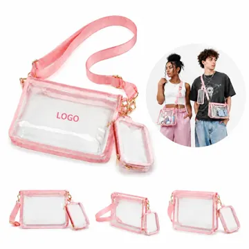 Clear Crossbody Bag Durable Transparent for Concerts