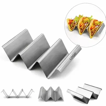 430 Stainless Steel Taco Stand, Rust-Resistant Holder