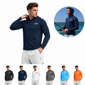 Men's UPF 50+ Hooded Sun Shirt for Hiking