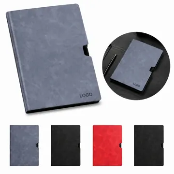 A5 PU Leather Lined Journal with Pen Loop and Elastic