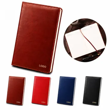 PU Leather Wirebound Notebook A4, Secure Closure