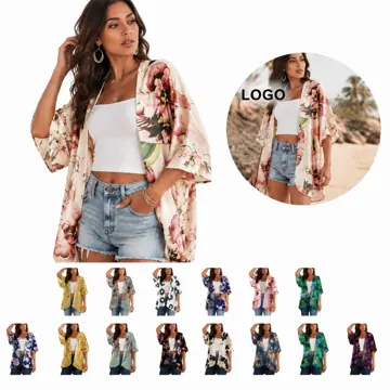 Women's Floral Chiffon Loose Casual Blouse Top
