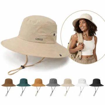 UPF50 Quick-Dry Fisherman Hat Wide Brim Sun Protection