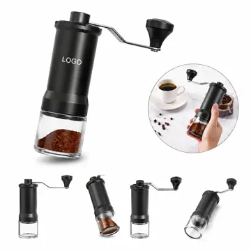 Ceramic Manual Coffee Grinder with Adjustable Steel Burr