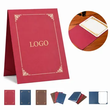 Fade-Resistant Certificate Holder with Clear Window Display
