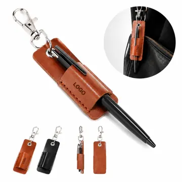 PU Leather Pen Sleeve Holder for One Pen or Stylus