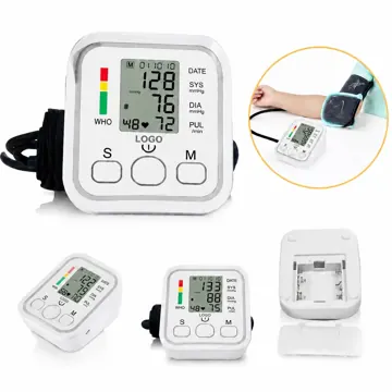 Ergonomic Upper Arm Blood Pressure Monitor with Auto Cuff