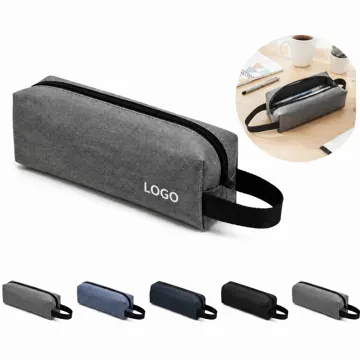 Water-Resistant Pencil Bag with Handle, Portable Stationery