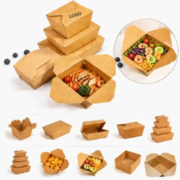 Eco Kraft Takeaway Box Disposable Food Container