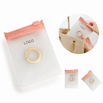 Clear PVC Zipper Jewelry Bags for Earrings Rings Pendants