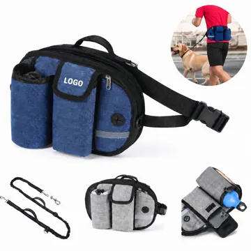 Hands-Free Dog Walking Waist Bag with Leash and Treat Holder
