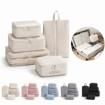 6-Piece Waterproof Compression Luggage Organizer Pouches