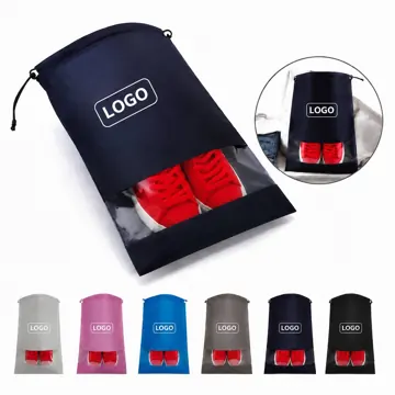 Non-Woven Drawstring Shoe Bag for Travel & Storage