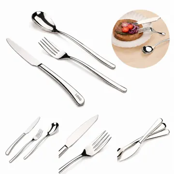 304 Stainless Steel Cutlery Set, Rust-Resistant Dining