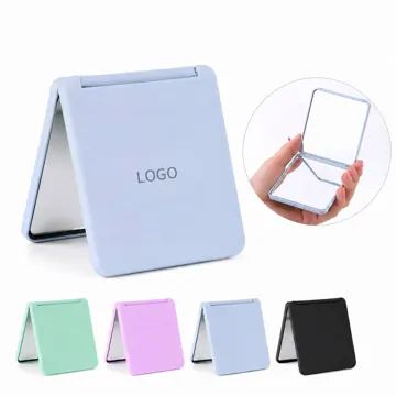 Compact Glass Pocket Mirror for On-the-Go Grooming