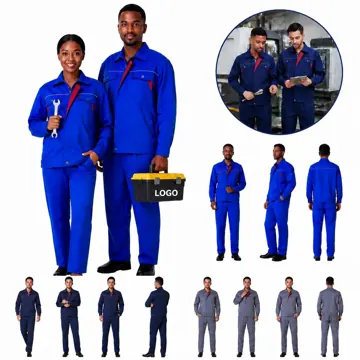 Durable Industrial Workwear Uniform Set with Reinforced