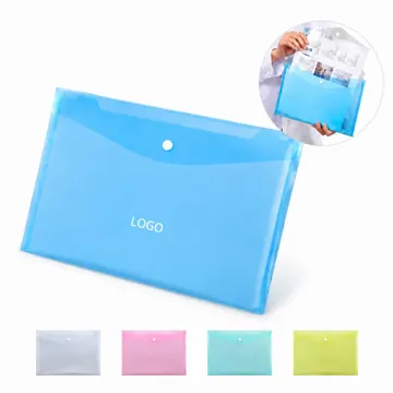 Waterproof Clear Snap-Button File Folder for Document
