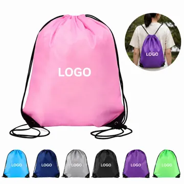 Durable Polyester Drawstring Laundry Bag with Adjustable